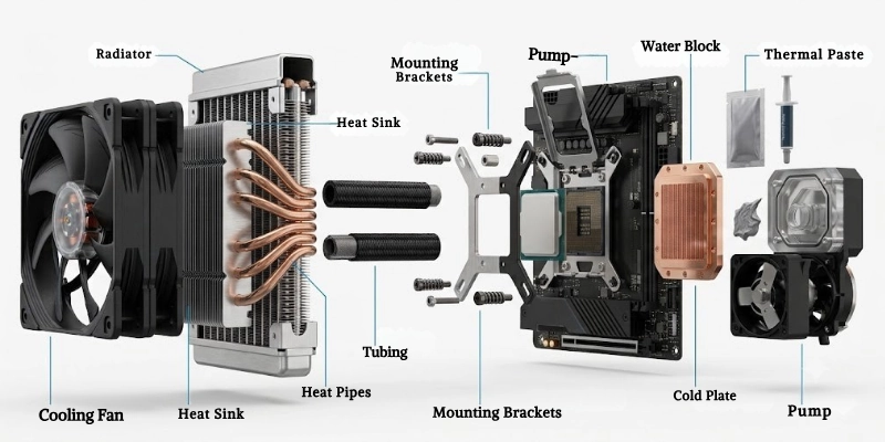 Main Components Of A Cpu Cooler Main Components Of A Cpu Cooler